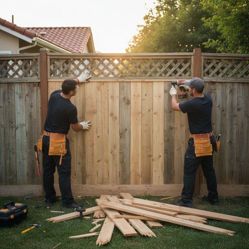 Local Wood Panel Fence Installation pros at work