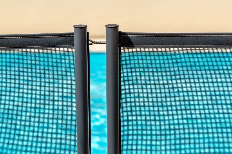 Poolside Mesh Fence Installation