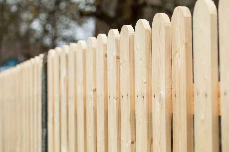 Wood Panel Fence Installation