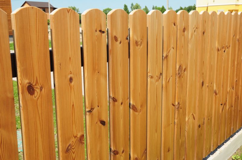 Wood Panel Fence Installation