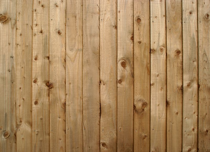 Wood Panel Fence Installation